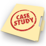 Case Study Words Stamped Manila Folder File Example Document