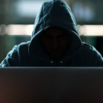 Hacker in front of his computer